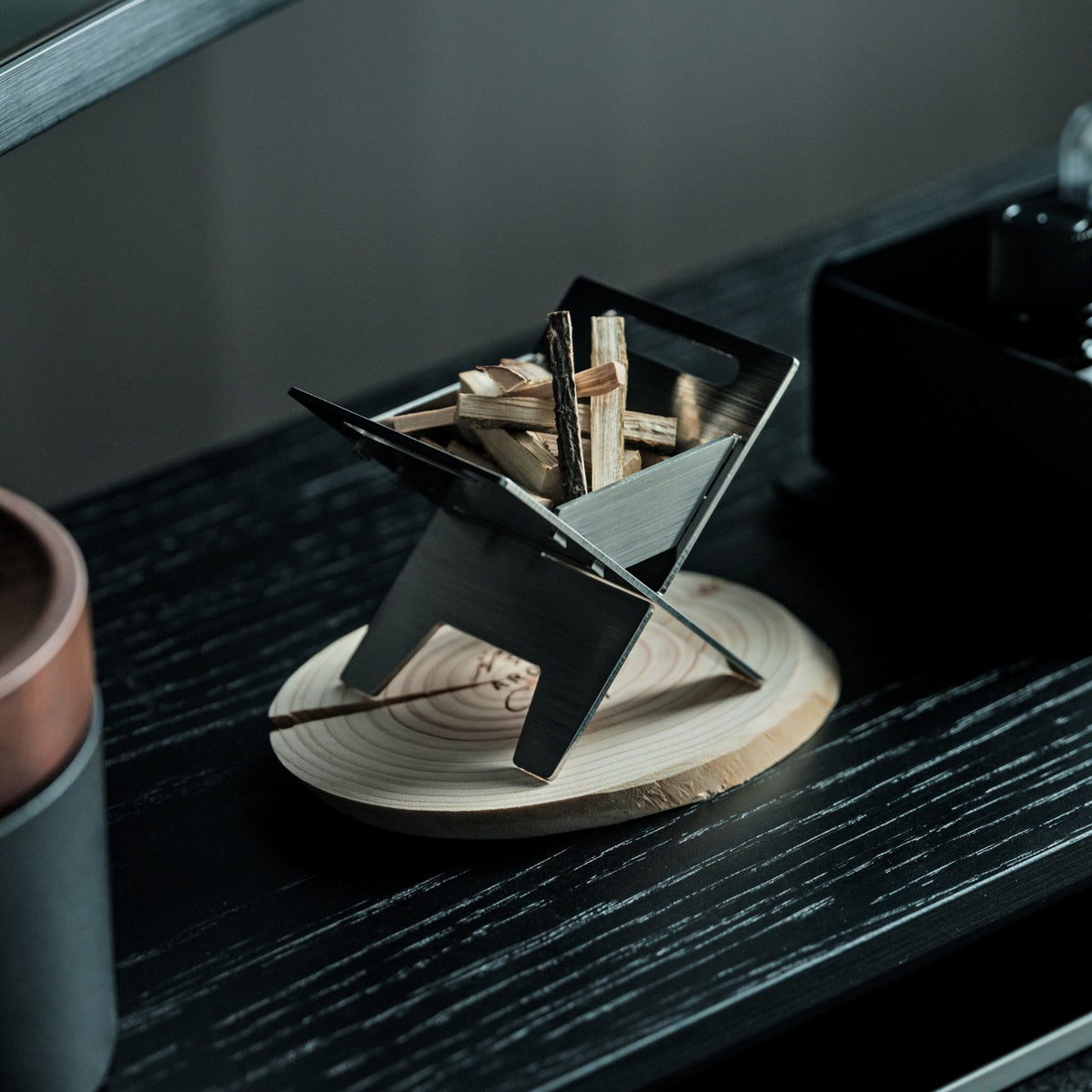 Miniature Bonfire Wood Diffuser Set