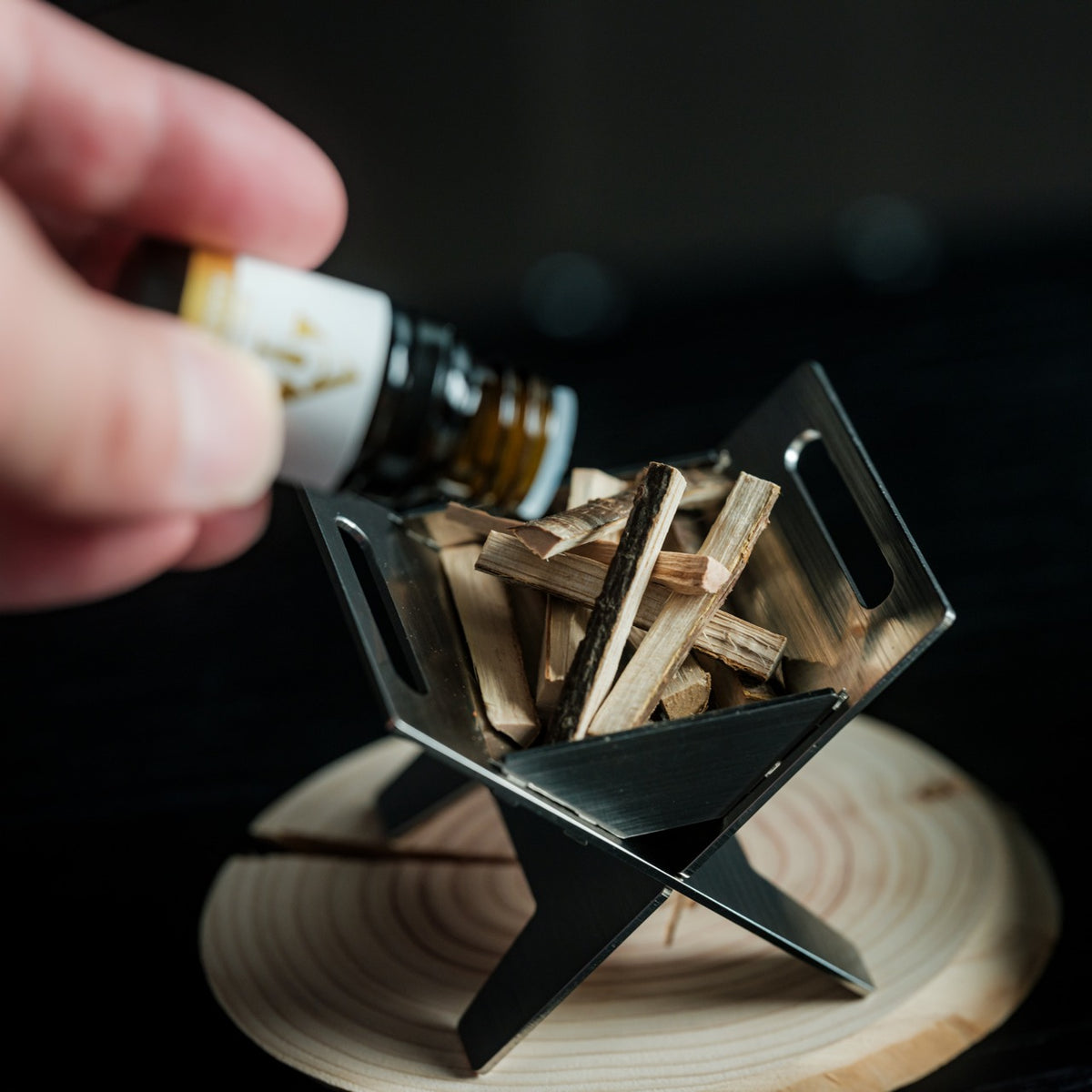 Miniature Bonfire Wood Diffuser Set