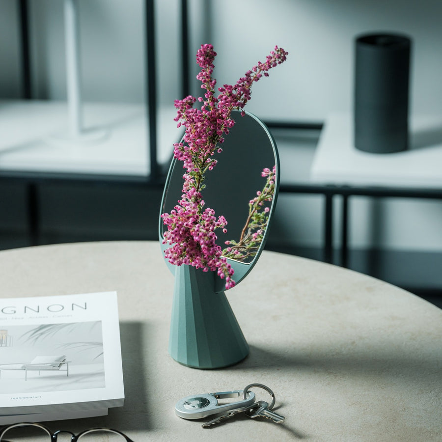 Jewel Vase Mirror Stand