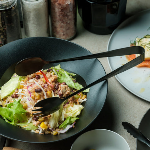 Obsidian Black Salad & Serve Tongs