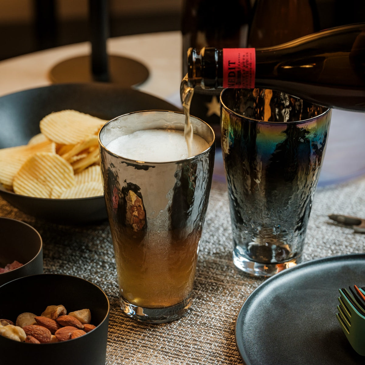Prism Titanium Beer Glass