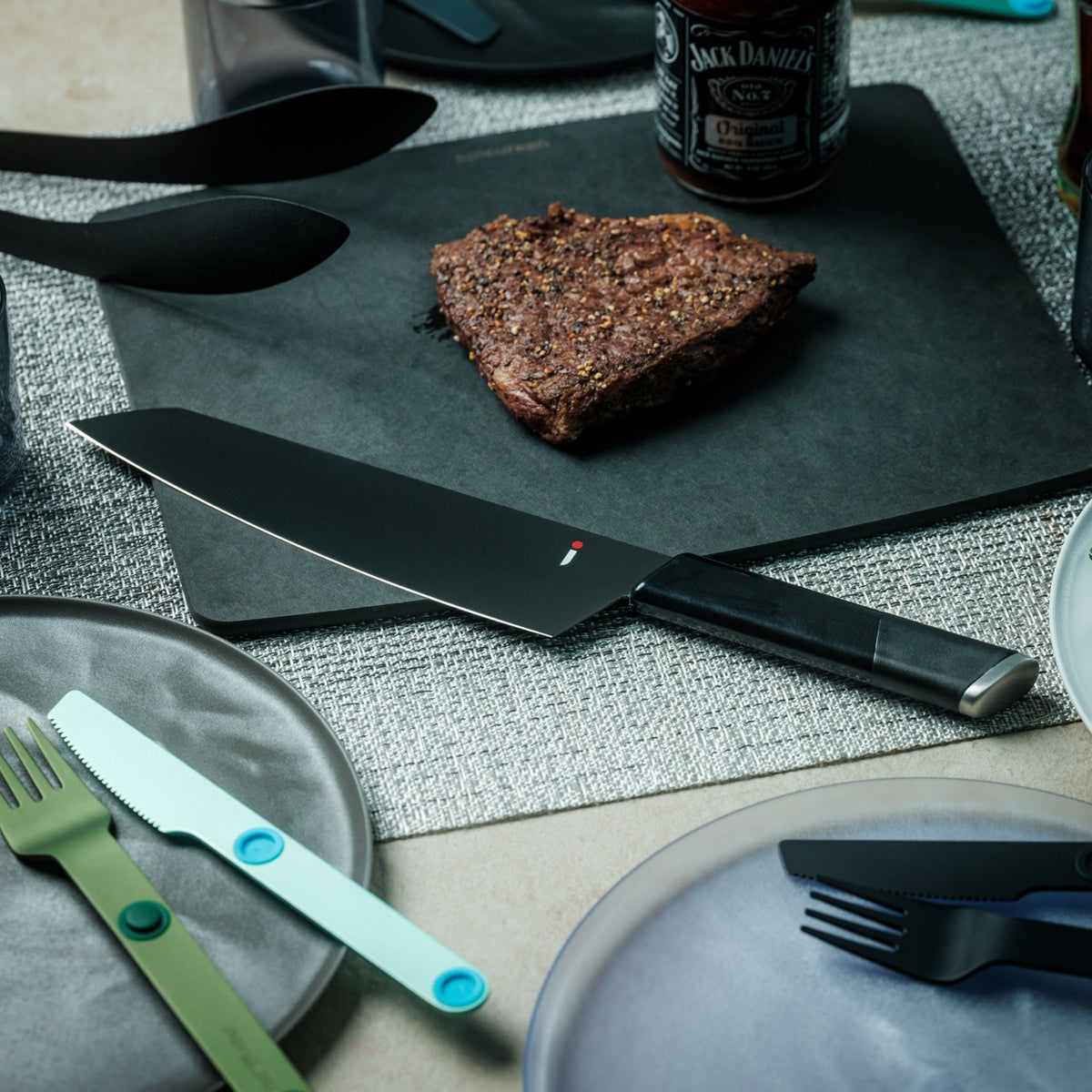 Black Kitchen Knives Yanko Design Select