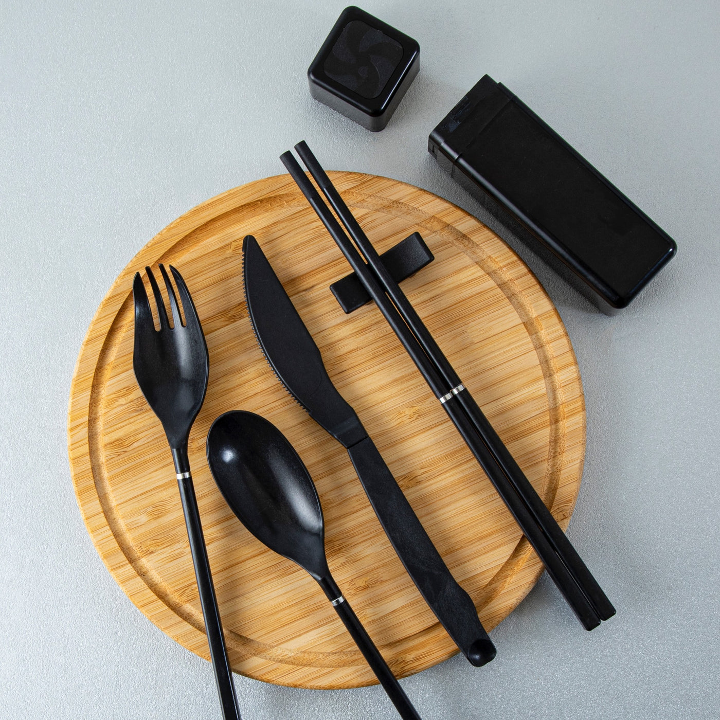 Eco Friendly 6 pc Reusable Cutlery Set - Rock On!– Hali Hali Design